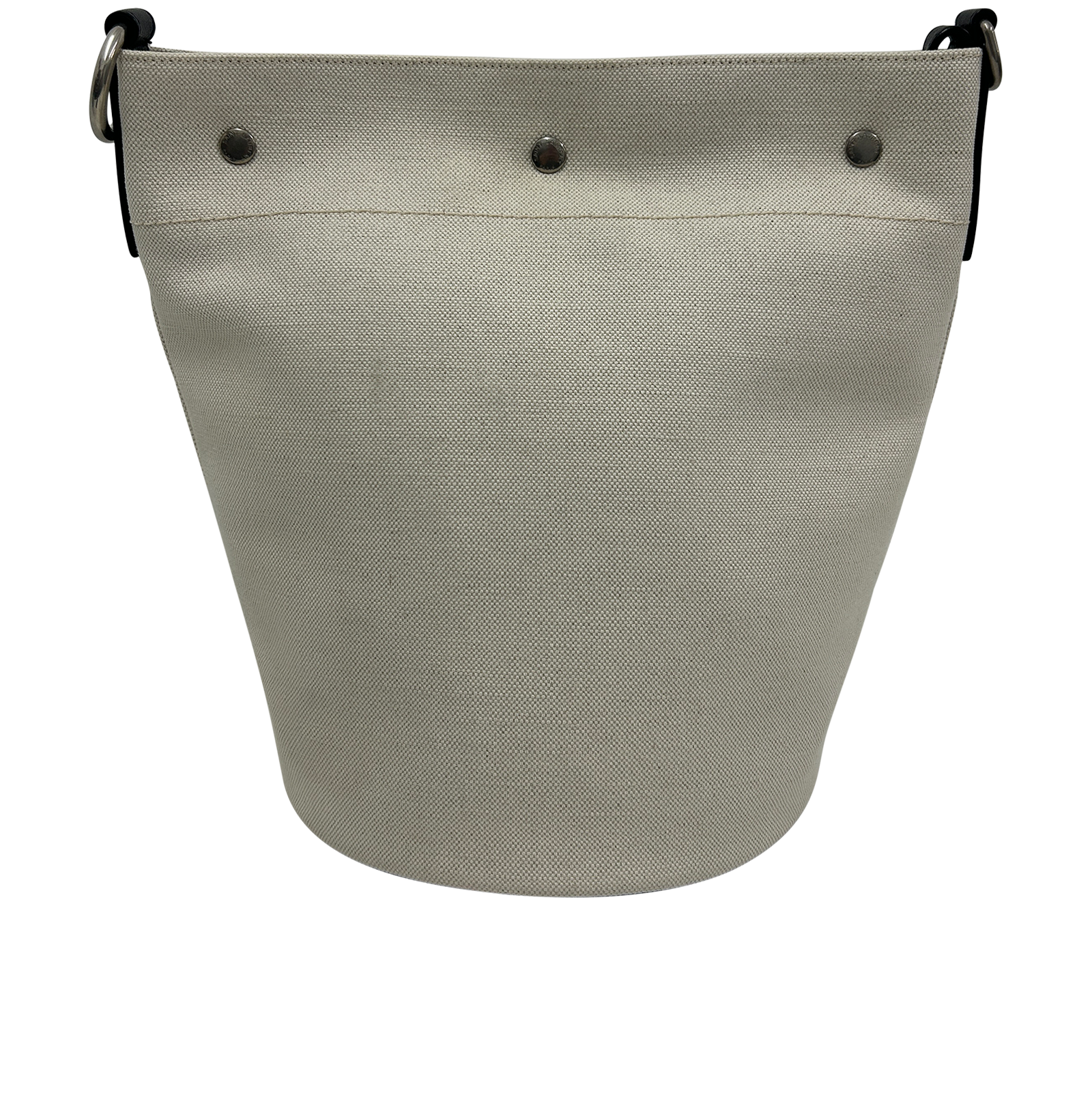Rive Gauche Bucket Large, 690&euro;, Bolso, Beige/Negro, Lona - General, Vista trasera
